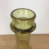 32 cm vase in green bubbled glass