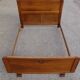 Art Deco walnut bed for 140/190cm base