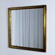 Brass square mirror, 1960s.