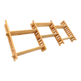 Vintage modular pine wall shelf