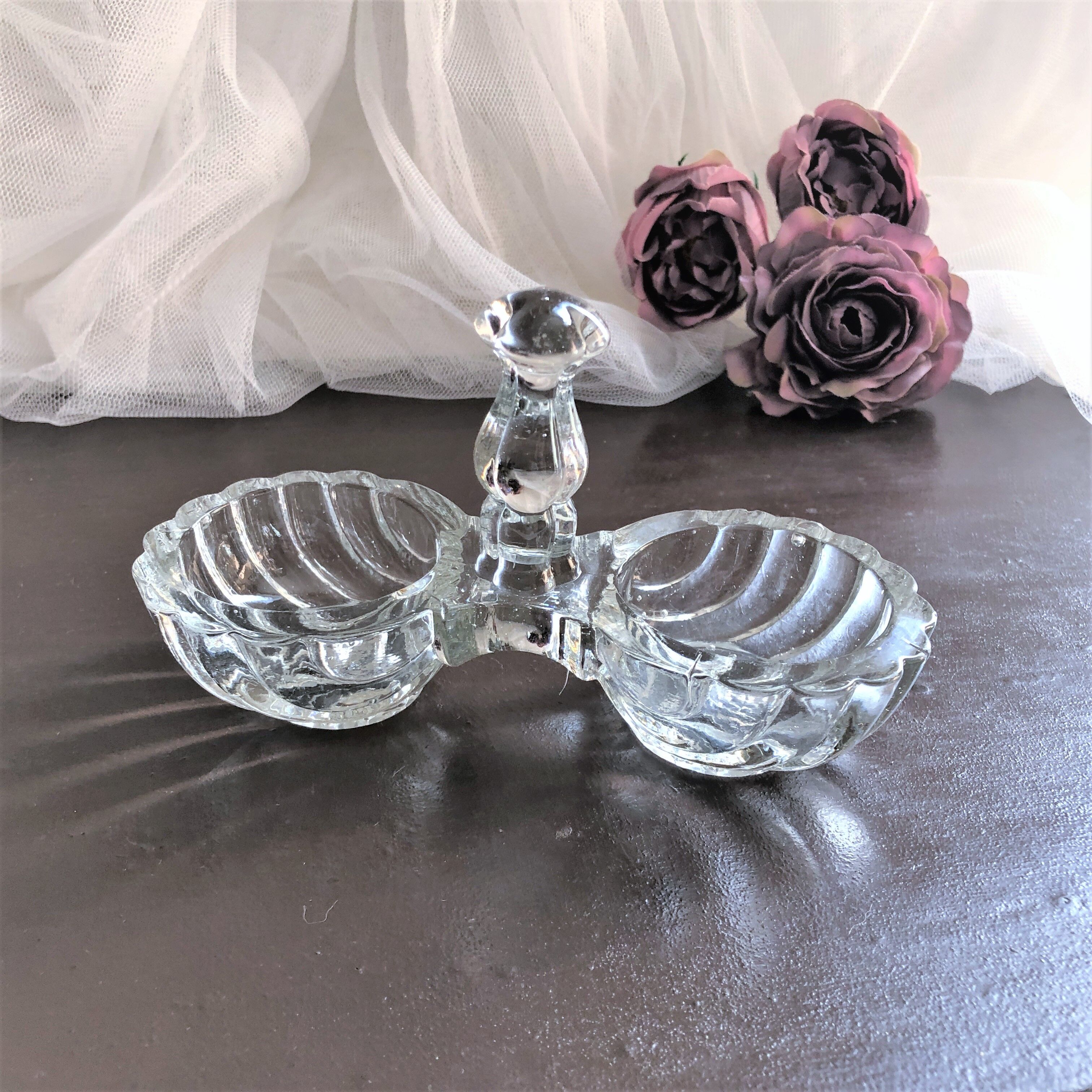 Saleron molded glass 2 compartments