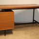 Vintage mahogany desk by Pierre Guariche edition Minvielle, 1960