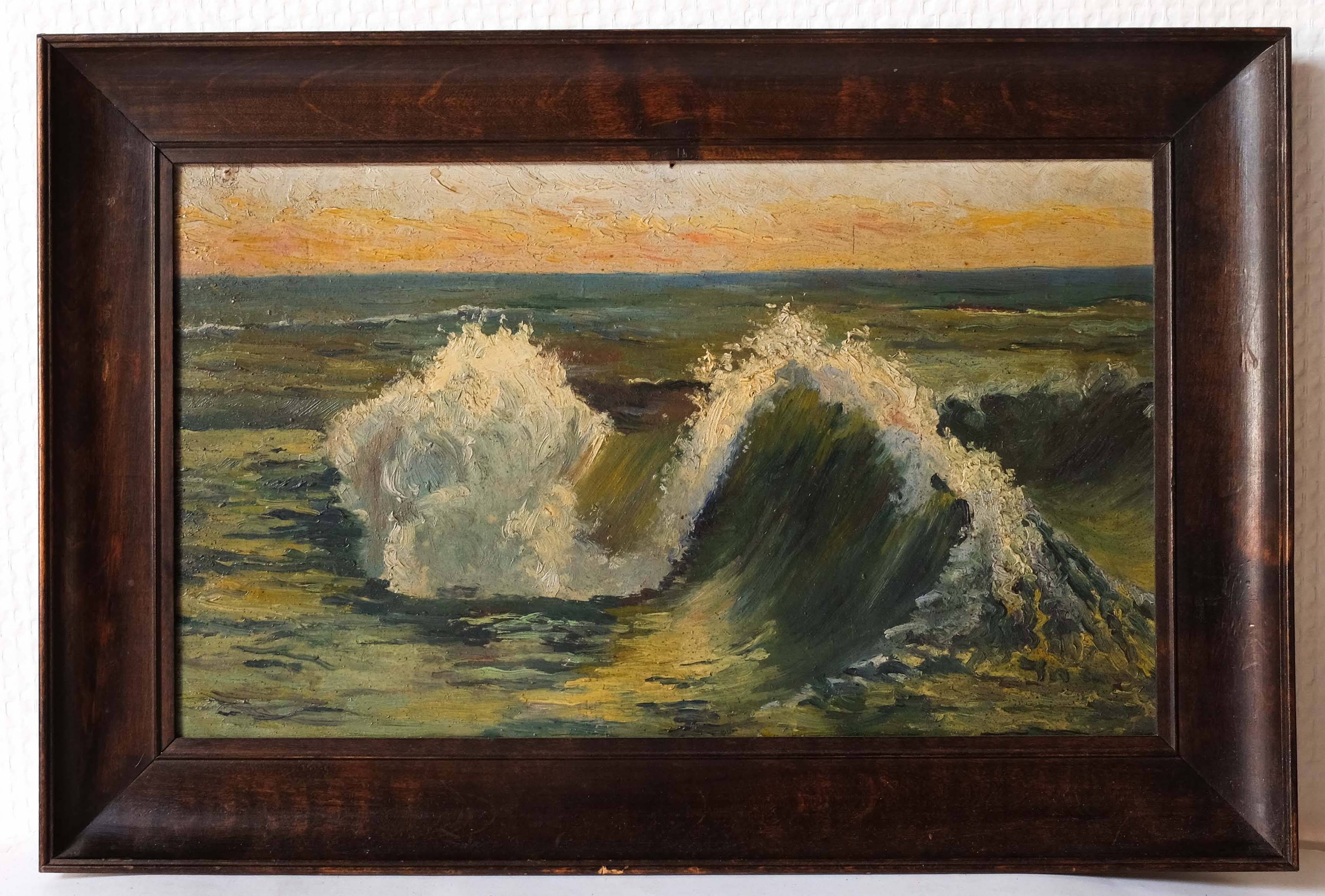The Wave, Sea Old Painting