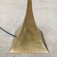 Postmodern Design Brass Fluted Torchiere Floor Lamp by Relco, Italy, 1980s