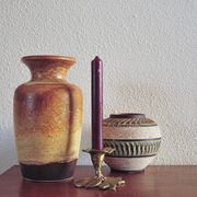 Vintage brown West German vase Scheurich.