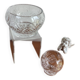 Set of 2 thick crystal candy cups