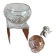 Set of 2 thick crystal candy cups