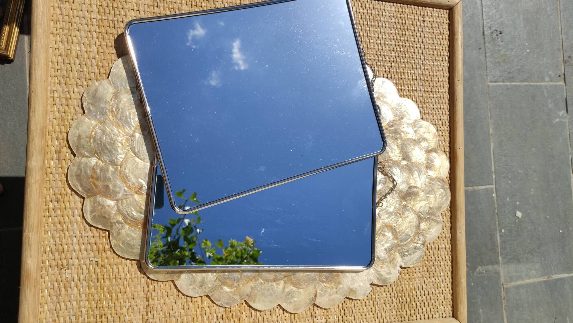 Miroir barbier vintage 29 x 22,5 cm
