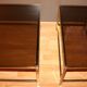 Set of 2 tables 60s/70s vintage brass