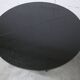 Round table rises and lowers Osvaldo Borsani black and chrome with extension