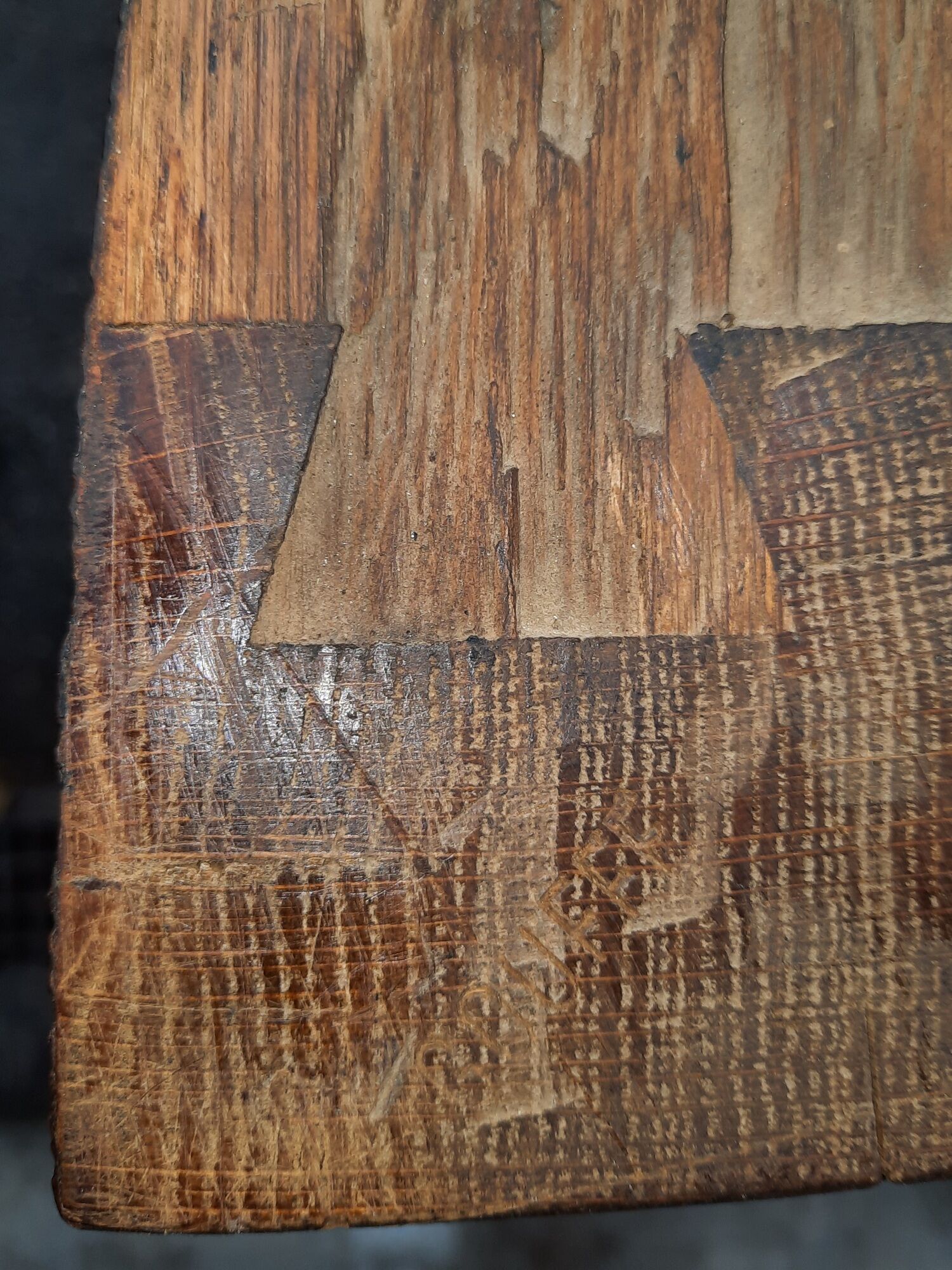 Louis XV style chest of drawers stamped "Gouffe"
