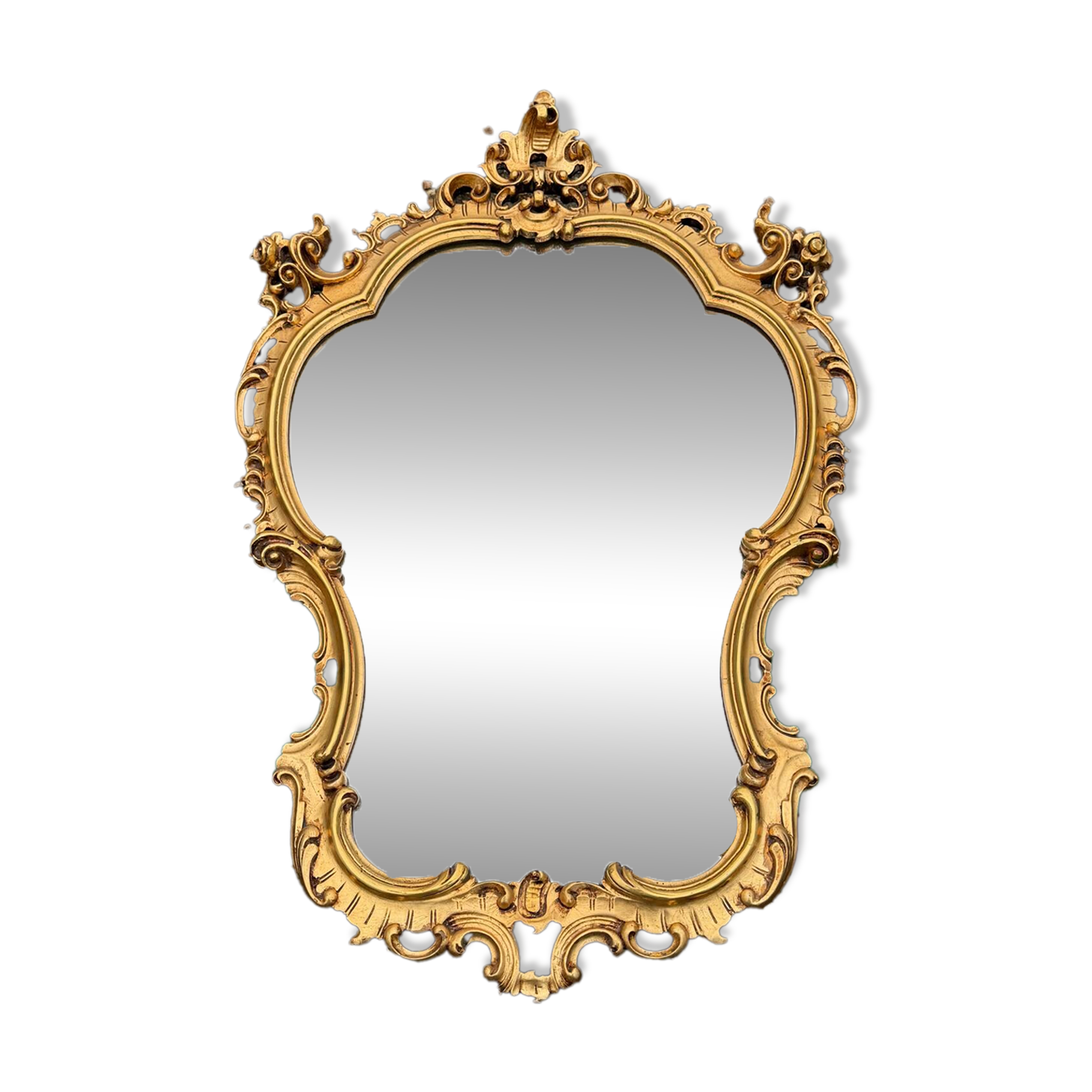 Rococo mirror in gilded wood