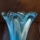 Grand vase cristal opaline turquoise