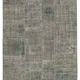 Handmade turkish overdyed 170 cm x 245 cm grey patchwork rug