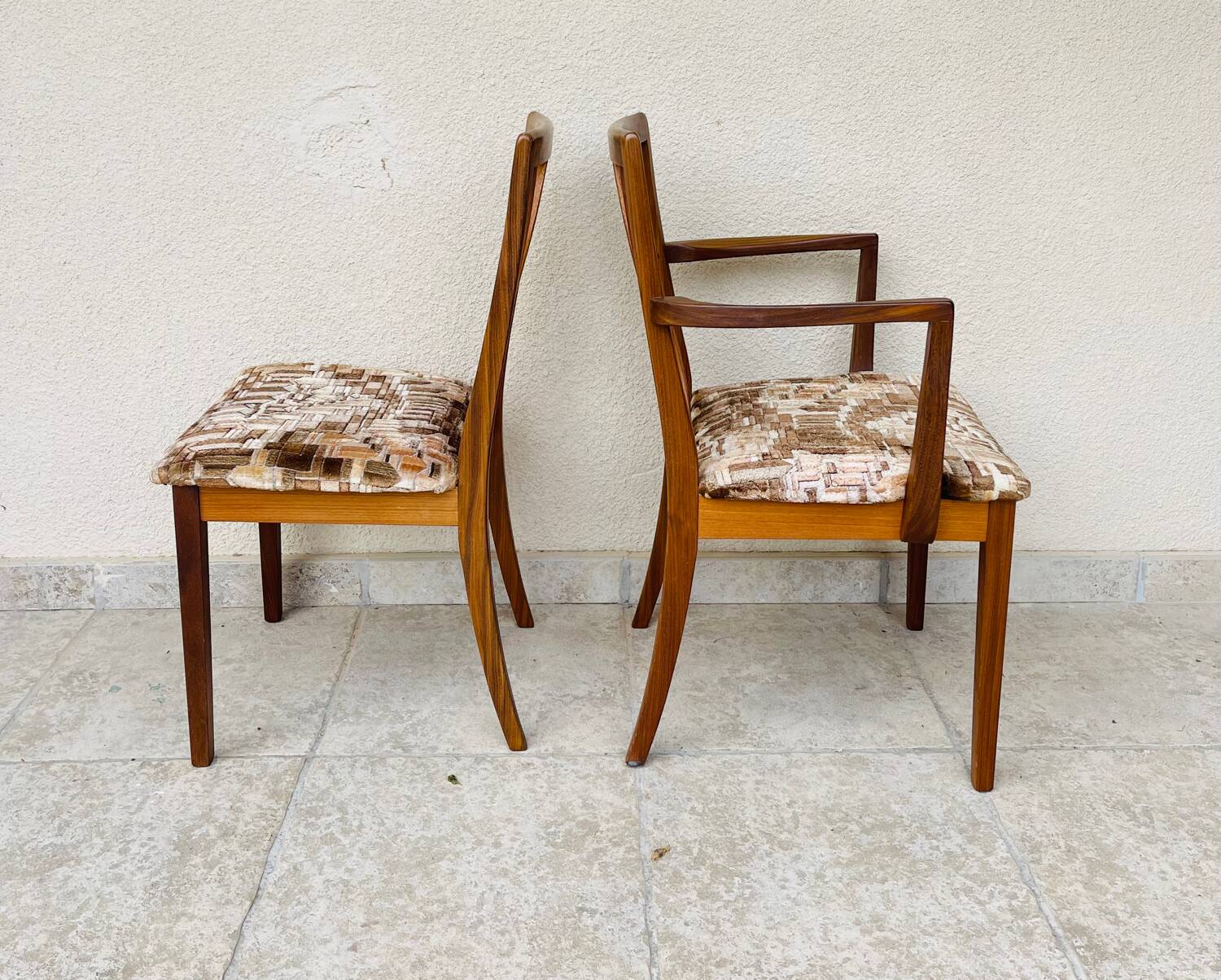 Chaise et fauteuil vintage 1960