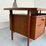 Scandinavian design desk Swiss Teack 70s vintage teak