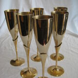 Brass champagne glasses