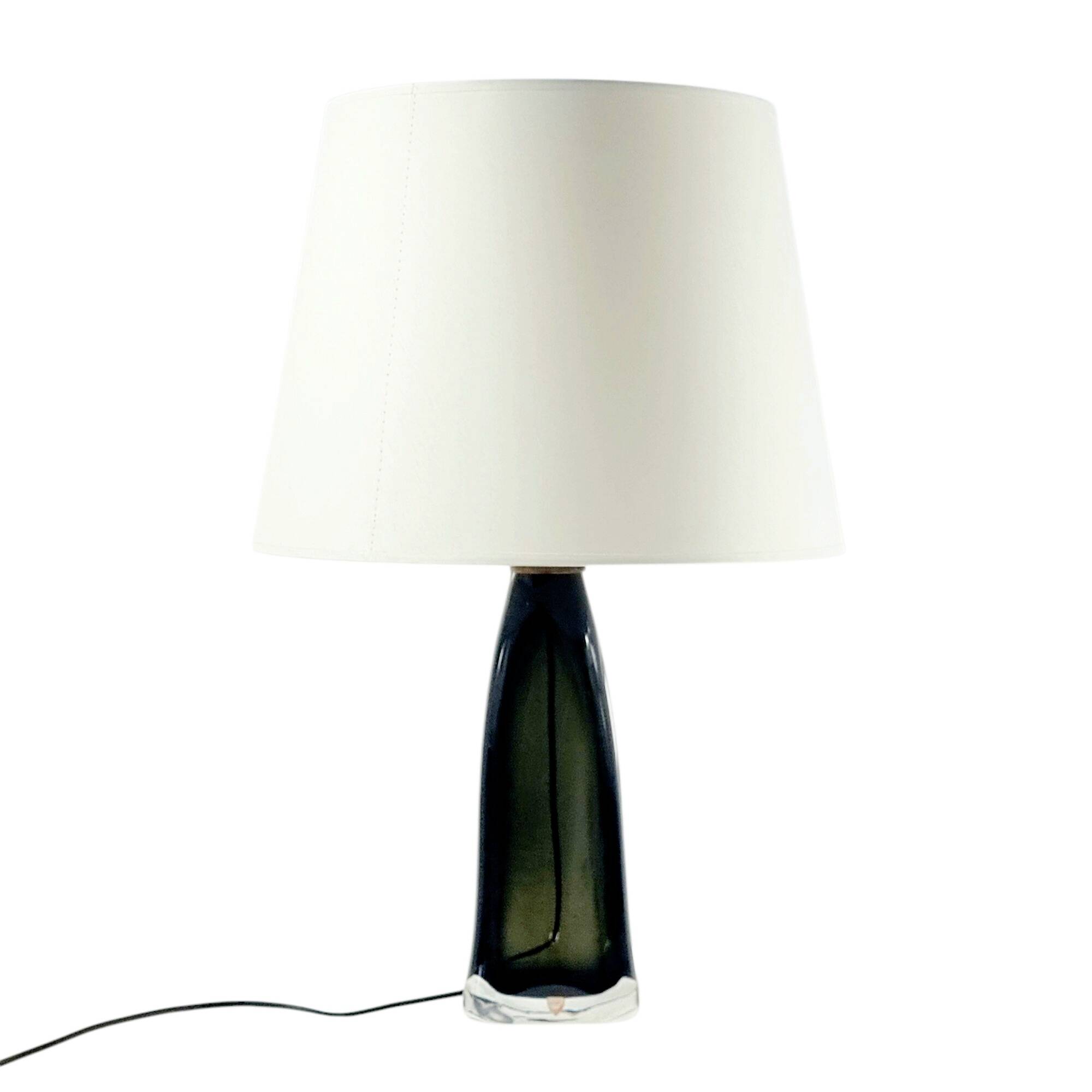 Mid Century Scandinavian Glass Table Lamp by C.Fagerlund for Orrefors, 60s