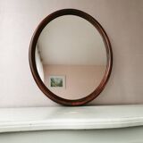 Vintage oval mirror from the 70s 45x35cm