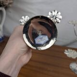 Pair of Art Nouveau Style Silver Plated Metal Candlesticks, BMF Made in Germany