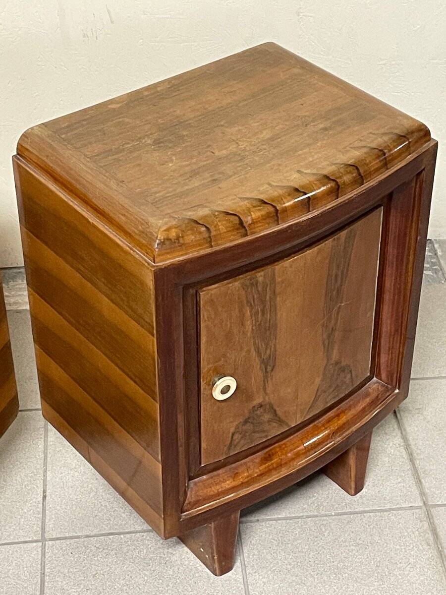 Comodini Art Déco, Italia, anni '30, set di 2