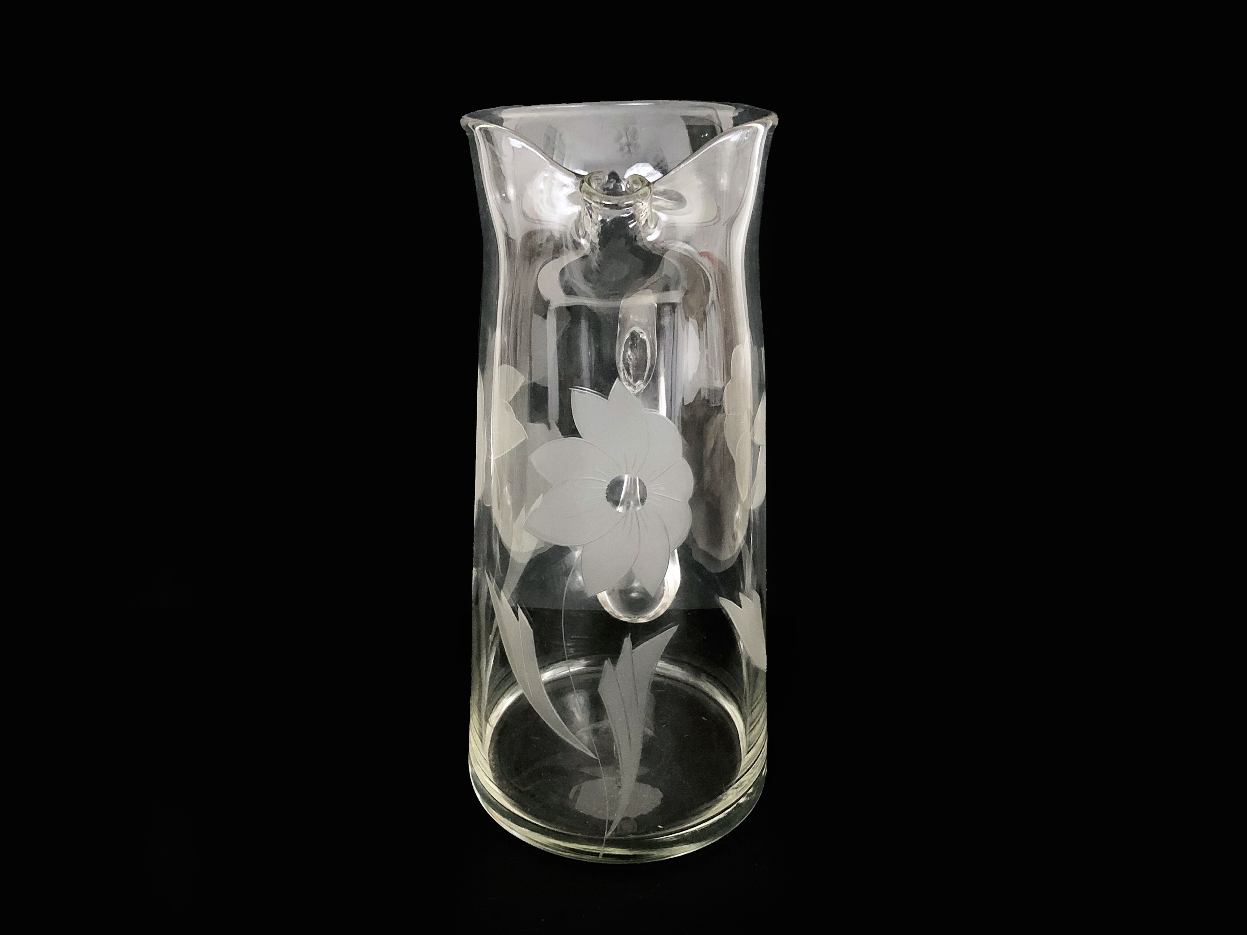 Orange service, vintage crystal water service. Year 50