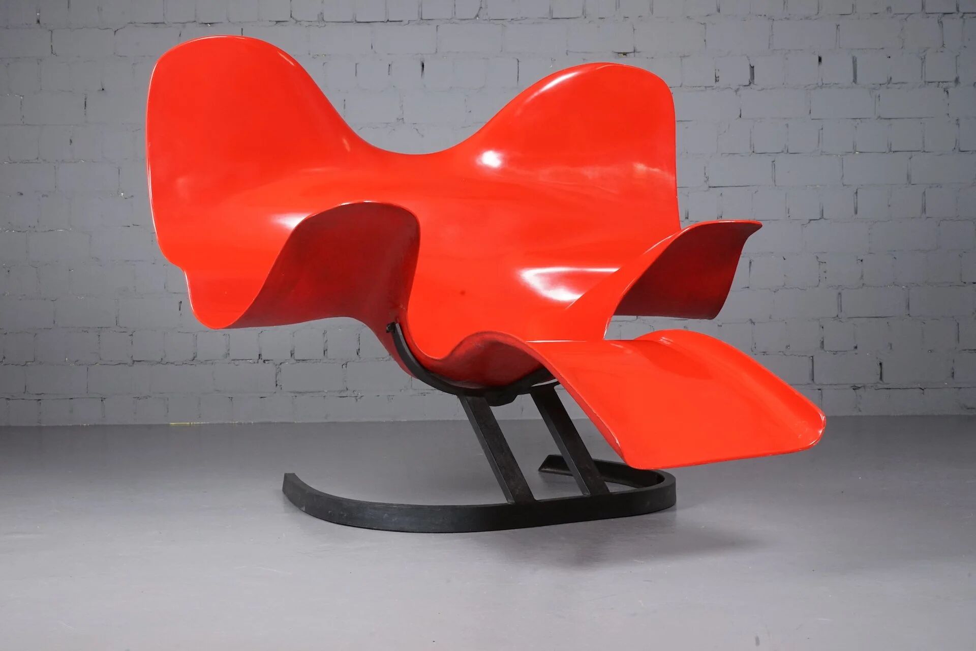 Red Elephant Chair by Bernard Rancillac