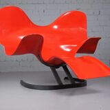 Red Elephant Chair by Bernard Rancillac