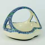 Majolika karlsruhe bowl ceramic basket art nouveau w.süs