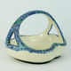 Majolika karlsruhe bowl ceramic basket art nouveau w.süs