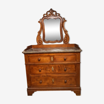 Dressing table Louis Philippe marble top