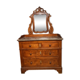Coiffeuse Louis Philippe dessus marbre