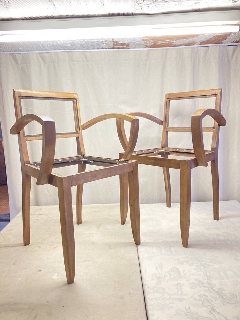 Paire de fauteuil Bridge