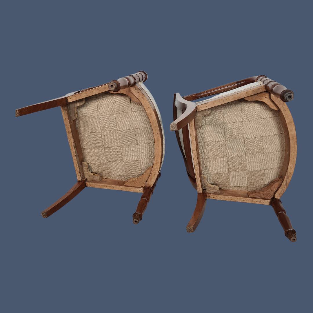 Pair of Empire armchairs from the 19th century.