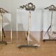 Lot de 3 cadres anciens art déco en verre biseauté et laiton