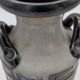 Roger Guérin (Bouffioulx) - Art Deco Vase Salt Glaze - Antelope Decor - 1930