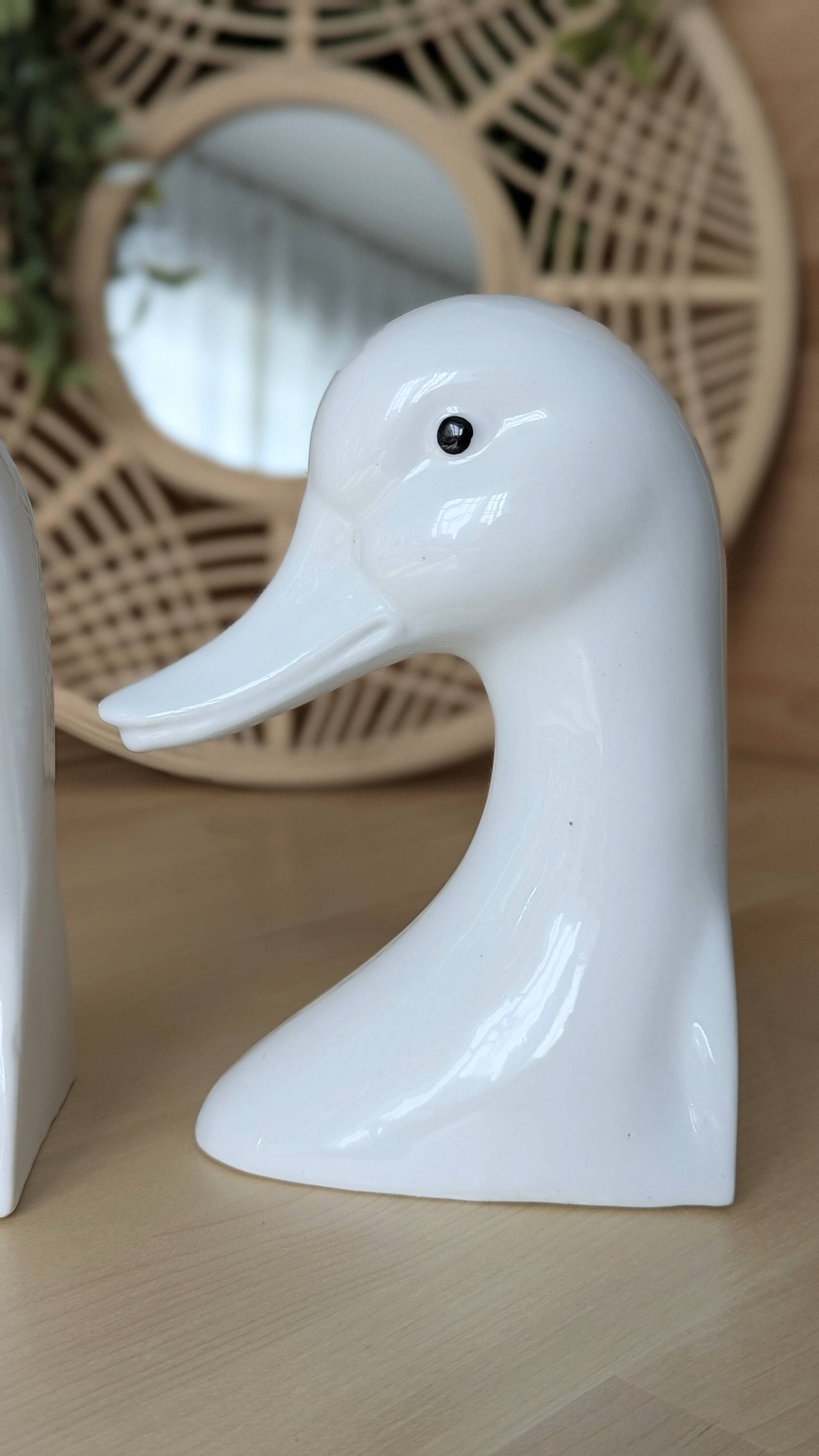 Vintage duck bookends (D-0036)