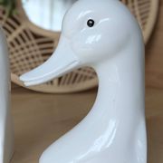 Paire de serre-livres canards vintage