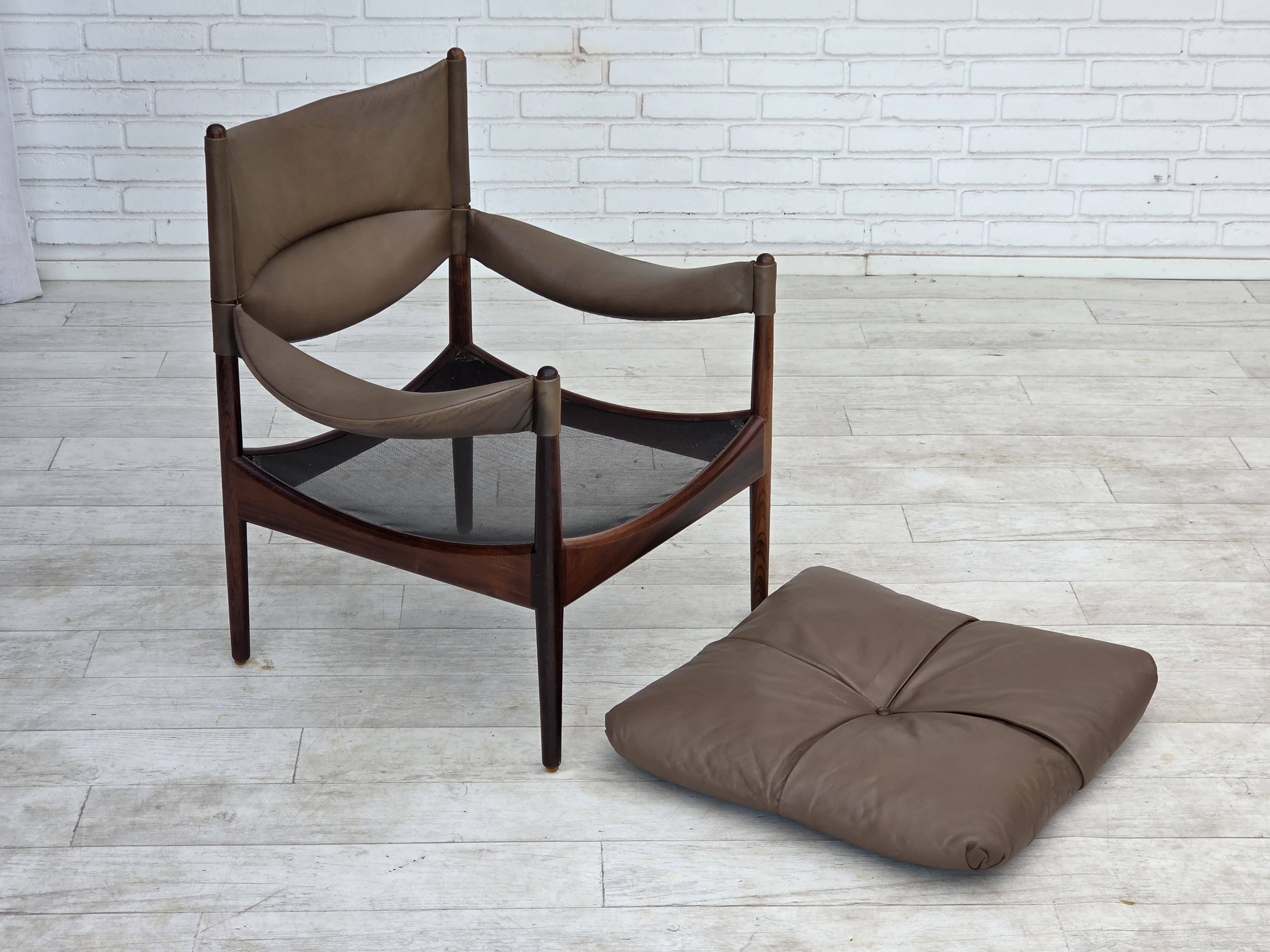 1970s, Danish design by Kristian Vedel, highback armchair model "Modus".