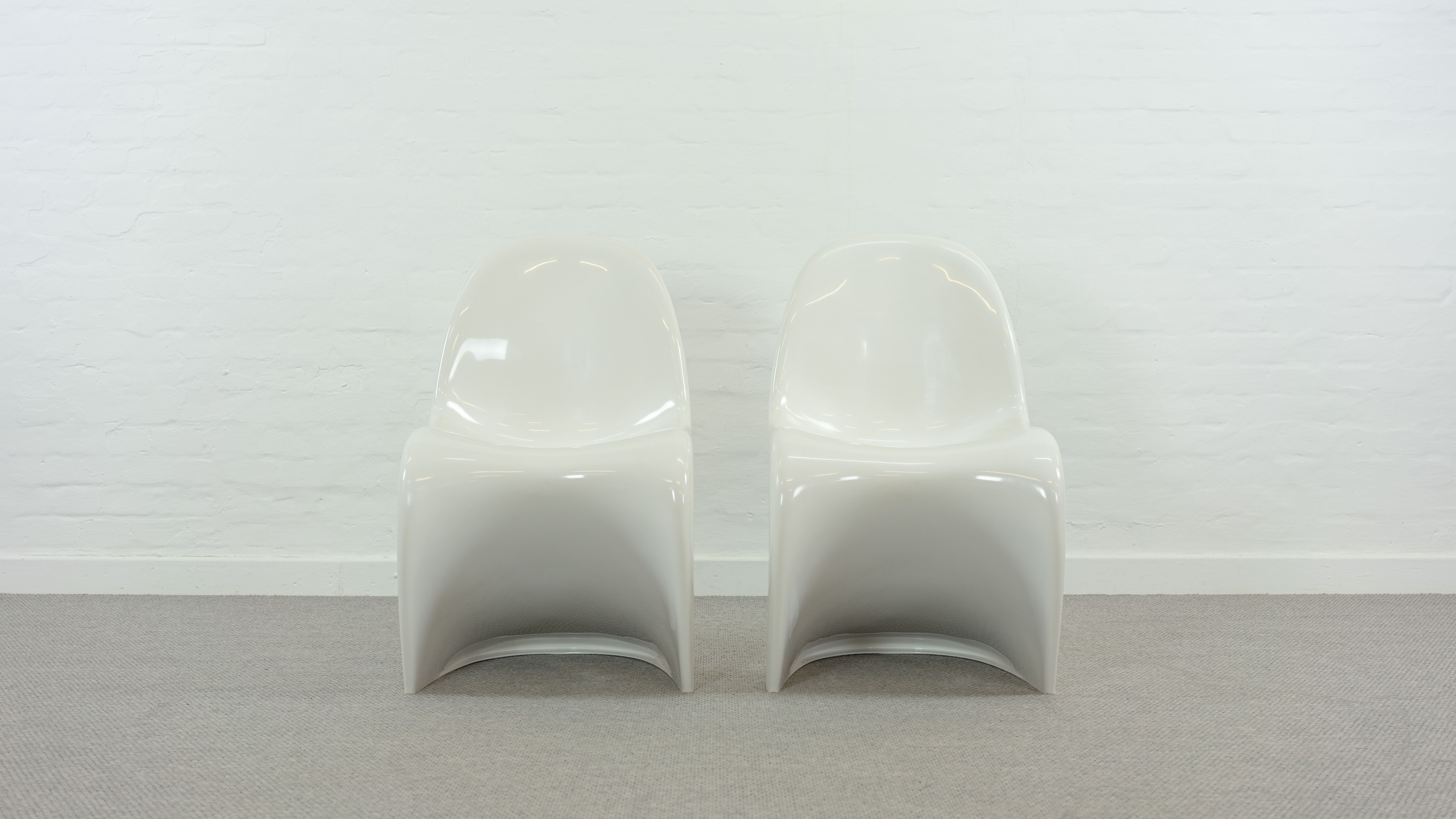 Pair of Panton Chairs by Verner Panton for Fehlbaum / Herman Miller 1976