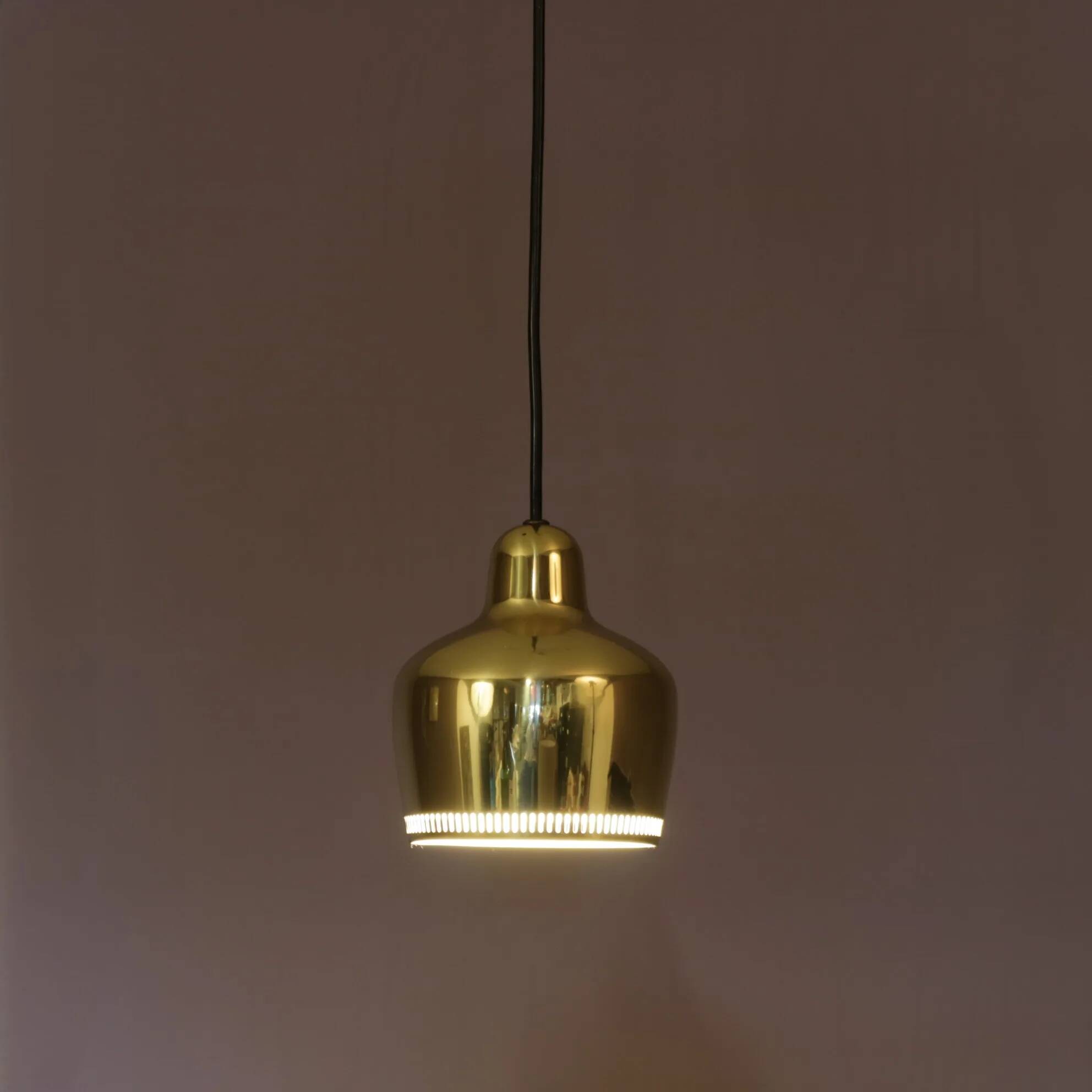 1950s hanging lamp model “Golden Bell” A330S / Alvar Aalto / Louis Poulsen, Denmark