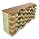 Antique goldsmith's workshop cabinet with 63 drawers (111 x 212cm x 37cm)