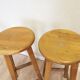 1 of 2 Vintage Oak Bar Stool: 1980s Yugoslavian Industrial High Chair