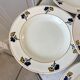 Lot de 6 assiettes creuses Terre de Fer modèle "Roméo" début XXème