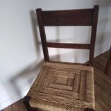 Pair of rope chairs brutalities.