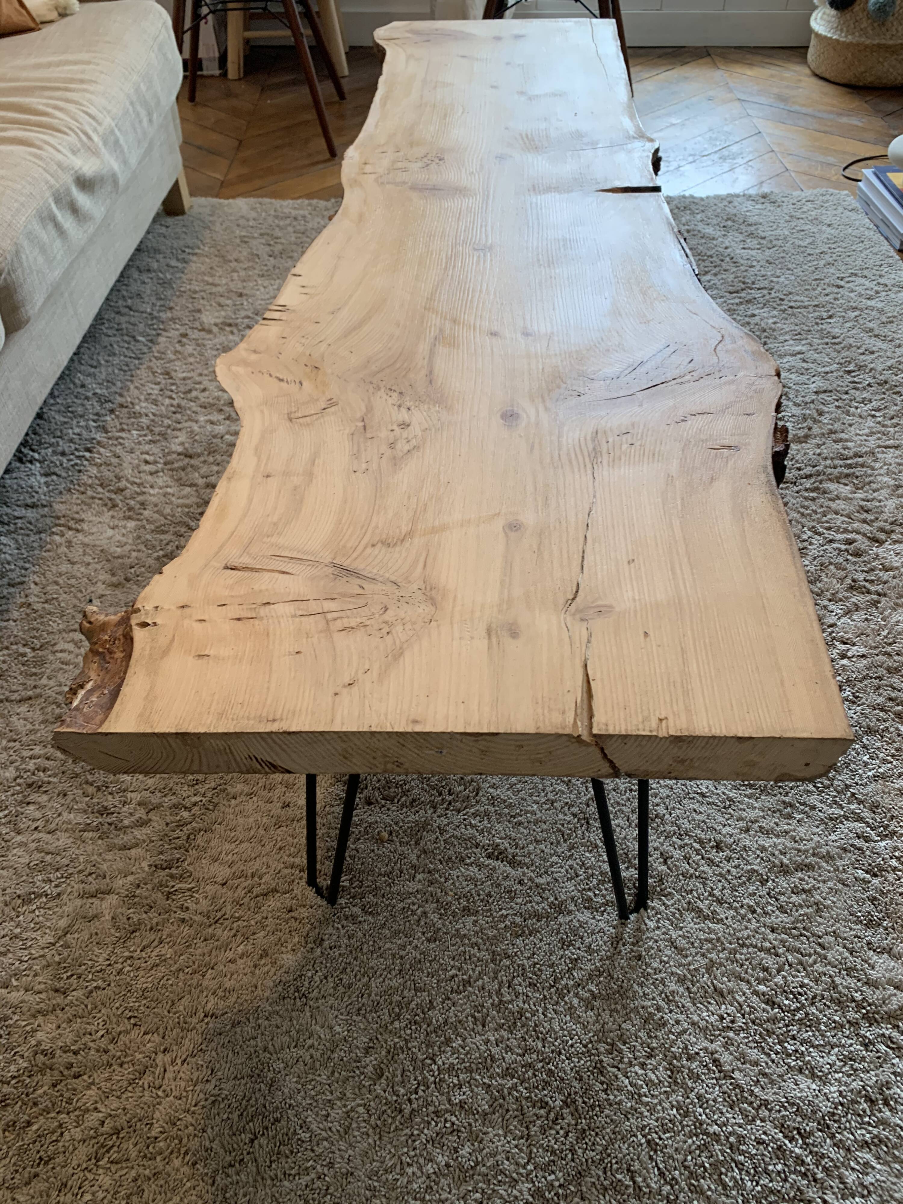 Wooden coffee table