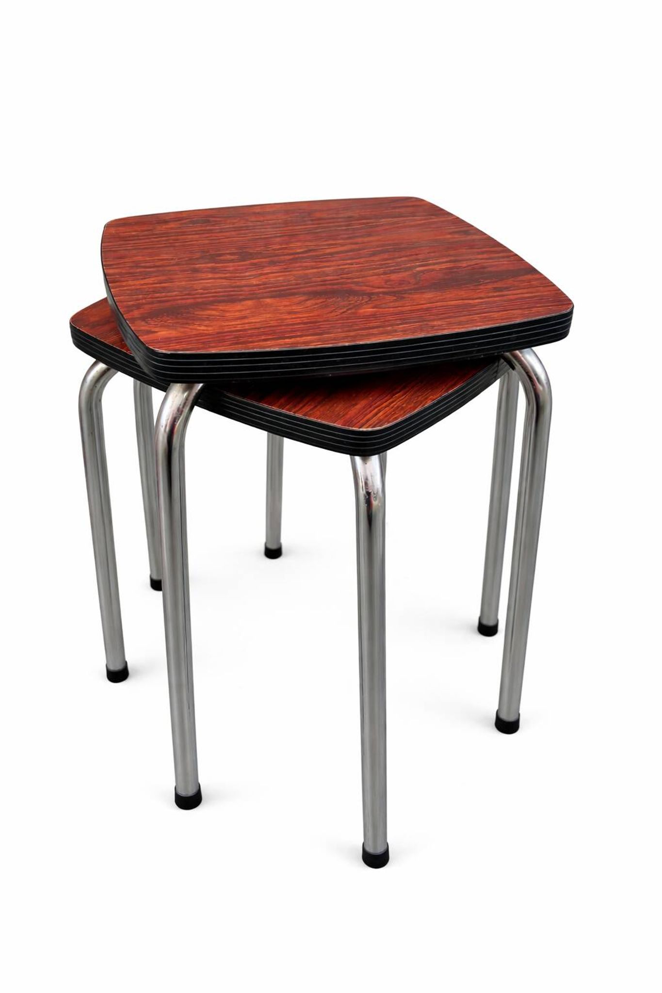 Tabouret formica années 1960 vintage scandinave