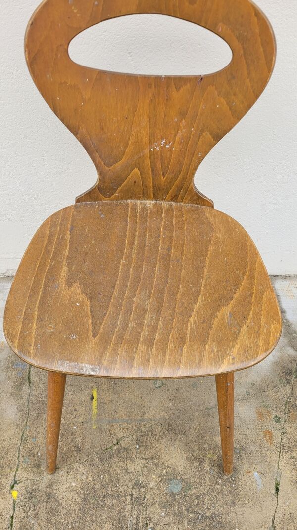 Chaise de bistrot baumann modèle fourmi vintage- 1950s