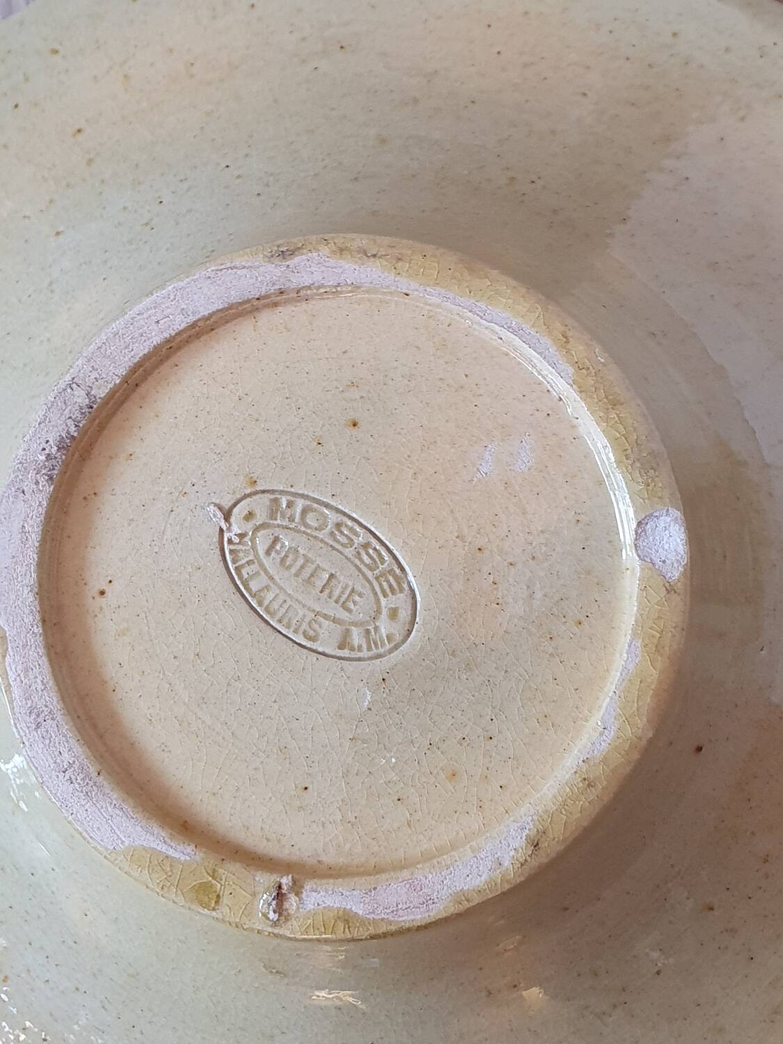 Plat émaillé Vallauris