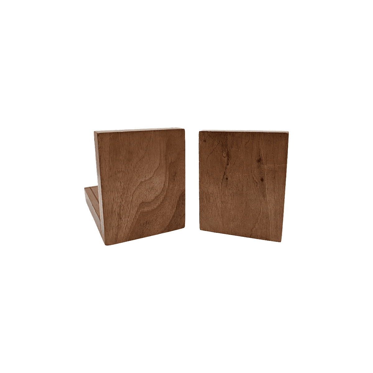 Art Deco Style Wooden Bookends, 1960s